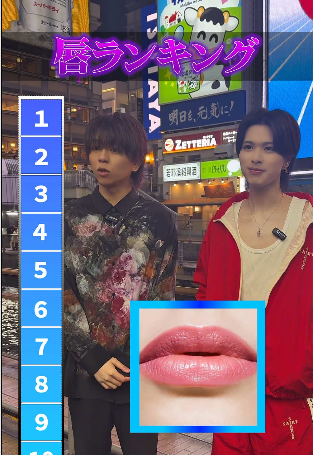好きな唇は何番目？